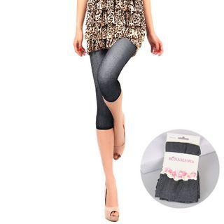 Capri Leggings B79741 - Dark Denim Blue - One Size