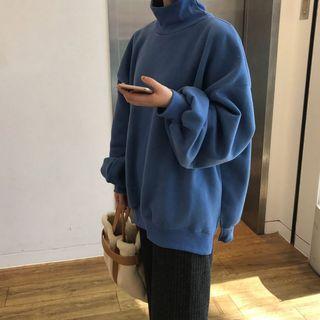 Plain Sweatshirt / Cropped Wide Leg Pants