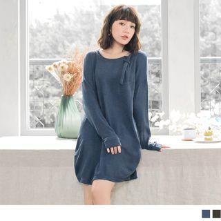 Tie-neck Knit Tunic