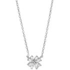 Clover Rhinestone Pendant Alloy Necklace Necklace - Pendant & Necklace - Clover - Silver - One Size