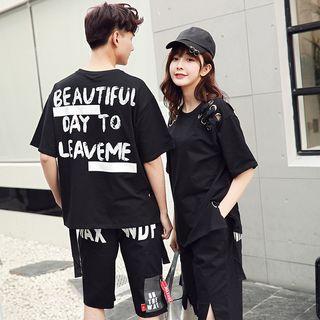 Couple Matching Set : Short-sleeve T-shirt + Shorts