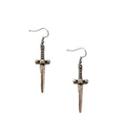 Sword Drop Earring 1 Pair - Silver - One Size