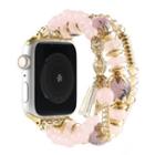 Faux Crystal Faux Pearl Layered Alloy Apple Watch Band
