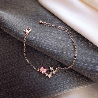Faux Crystal Planet Rhinestone Star Bracelet As Shown In Figure - One Size