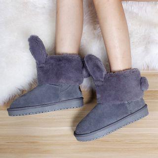 Ear-accent Short Snow Boots