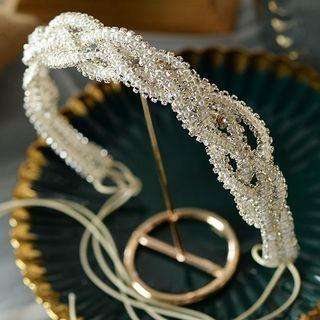 Wedding Head Band White - One Size