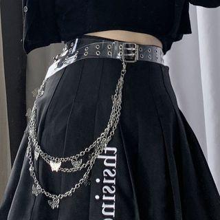 Alloy Butterfly Chain Transparent Belt