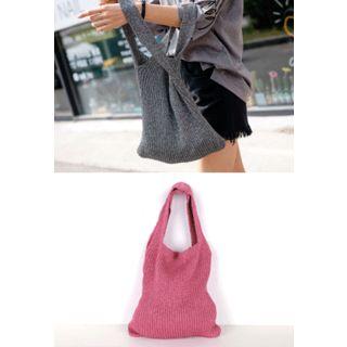 Glittered Knit Shopper Bag