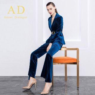 Set: Blazer + Boot-cut Pants