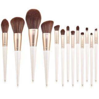 Set Of 13: Makeup Brush T-13-016 - Set Of 13 - White - One Size