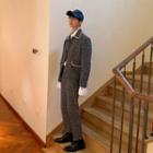 Houndstooth Button-up Jacket / Dress Pants