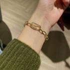 Chained Bracelet 1 Pc - Gold - One Size
