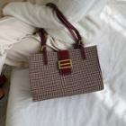 Houndstooth Shouder Bag