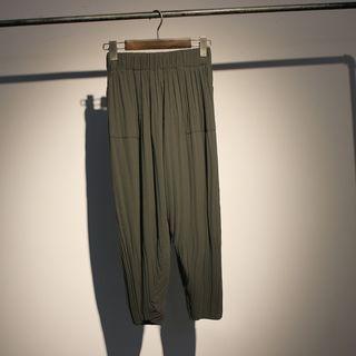 Ribbed Harem Pants