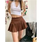 Pleated Mini Skirt / Halter Top