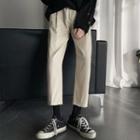 Frayed Straight-fit Pants