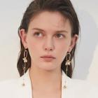 Alloy Faux Pearl Dangle Earring 1 Pair - 925 Silver - One Size