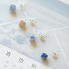 Printed Cube Ceramic Earrings