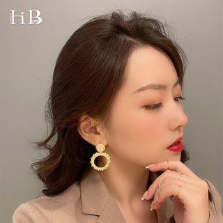Alloy Hoop Dangle Earring 1 Pair - 925 Silver - As Shown In Figure - One Size