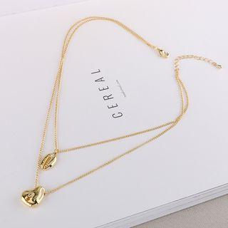 Alloy Pendant Layered Necklace As Shown In Figure - One Size