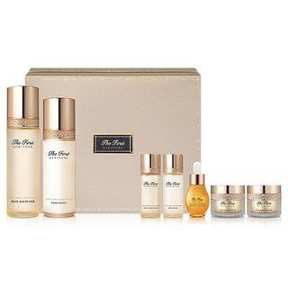 O Hui - The First Geniture Set: Skin Softner 150ml + 20ml + Emulsion 120ml + 20ml + Ampoule Advanced 10ml + Cream Intensive 7ml + Eye Cream 5ml 7pcs