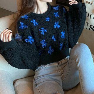 Bow Fleece Sweatshirt