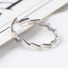 925 Sterling Silver Zigzag Open Ring