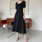 Sweetheart Neck Tie-back Dress
