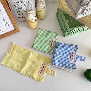 Gingham Coin Pouch