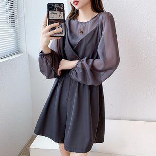 Chiffon Blouse / Spaghetti Strap Plain Romper