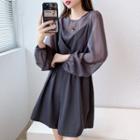 Chiffon Blouse / Spaghetti Strap Plain Romper
