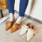 Chunky Heel Pointed Mules