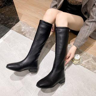 Low-heel Zip Knee-high Boots
