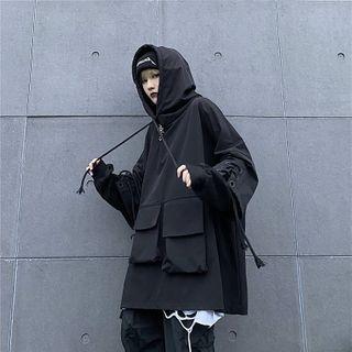 Pocketed Cargo Hoodie