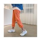 Drawcord Jogger Sweatpants Orange - One Size