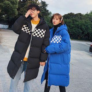 Couple Matching Checked Padded Coat