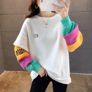 Color Block Paneled Pullover