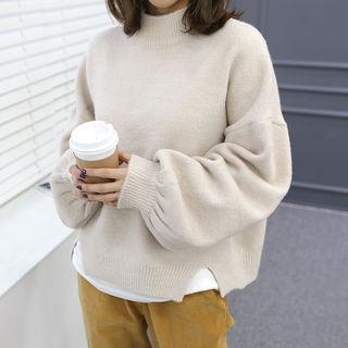 High-neck Loose-fit Sweater