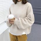 High-neck Loose-fit Sweater