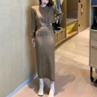 Twist Knit Sweater / Knit Midi Skirt