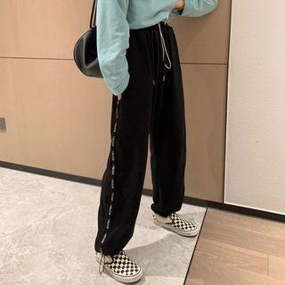 Bungee Cord Harem Pants Black - One Size