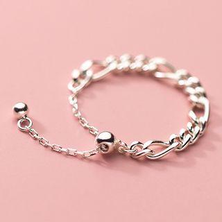 Chain Ring 1 Piece - S925 Silver - Silver - One Size
