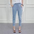 Band-waist Harem Jeans
