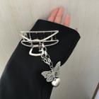 Butterfly Hair Clamp 1 Pc - Silver - One Size