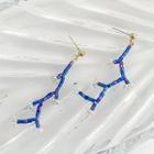 Alloy Rhinestone Branches Dangle Earring 1 Pair - As Shown In Figure - One Size