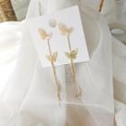 Butterfly Fringed Dangle Earring 1 Pair - As Shown In Figure - One Size