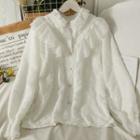 Fleece-lined Ruffled Lace Shirt