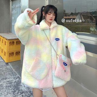 Set: Tie-dyed Zip Jacket + Crossbody Bag