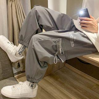 Lettering Cargo Joggers