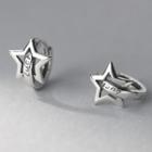Star Sterling Silver Earring 1 Pair - S925silver - One Size